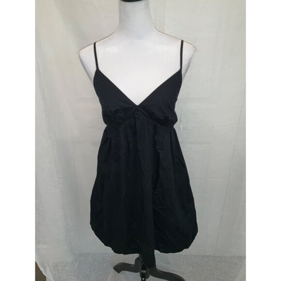 Old Navy Black Spaghetti Strap Dress size Small NEW 100% Cotton - Picture 1 of 6